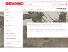 Tablet Screenshot of enerpred.com